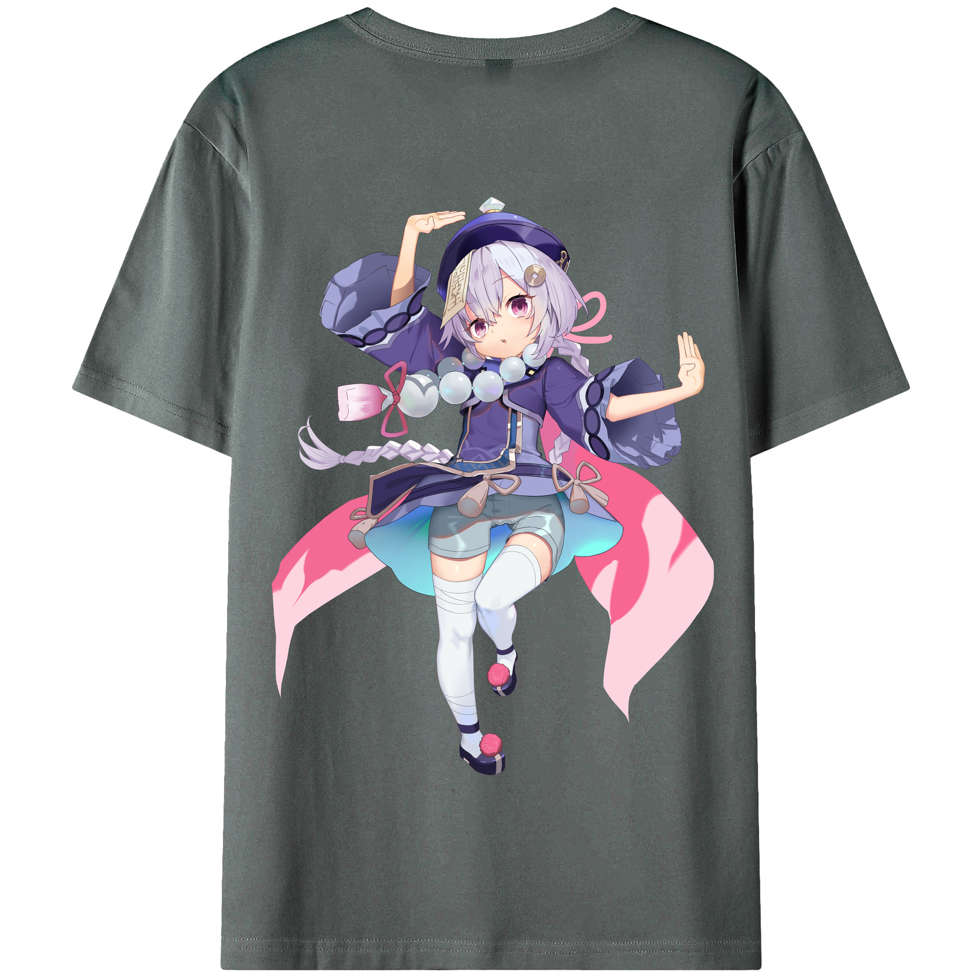 げんし神 七七 なな  genshin Nana 綿100％半袖Tシャツ（背面プリント）